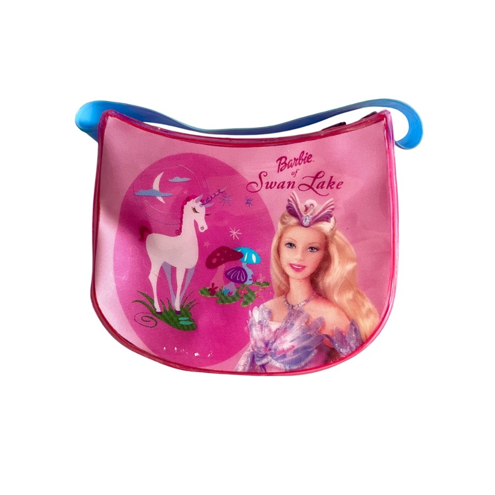 Rare Vintage 2003 Barbie Swan Lake Pink Ultra Mini Purse (4.5 inches long)